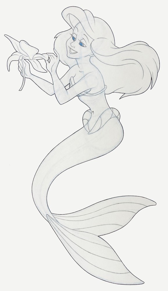 Ariel Picking Flowers