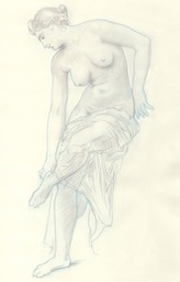 Bouguereau After the Bath Master Copy