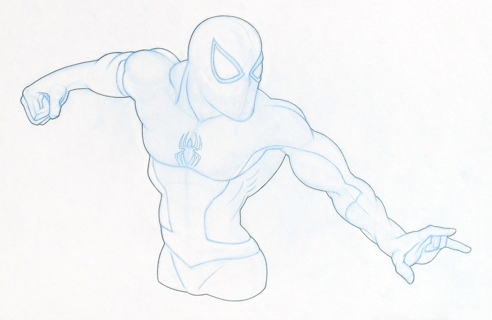 spidermanbustbanksketch