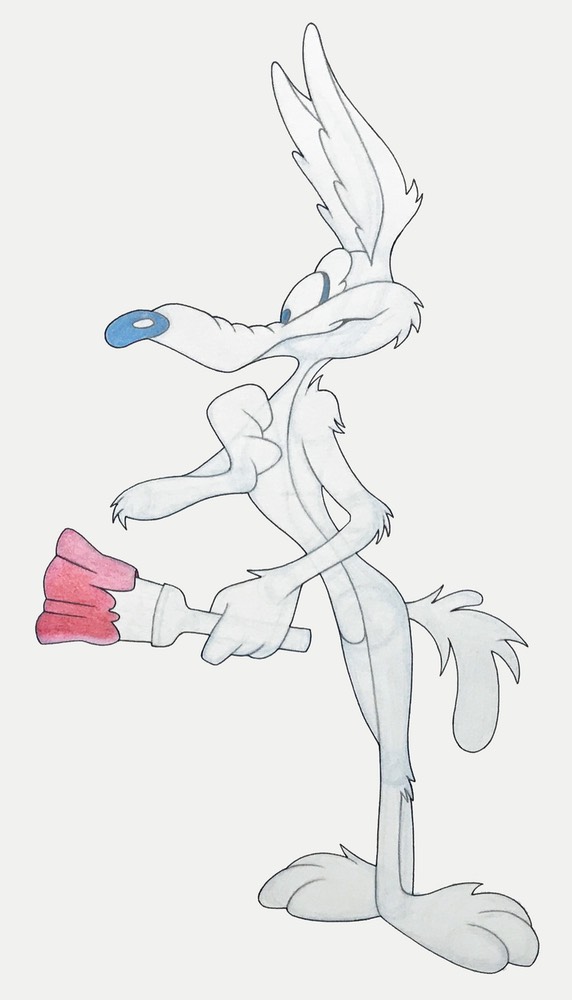 wile e coyote paint brush