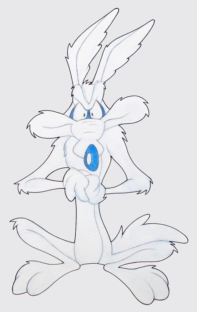 wile e. coyote sitting