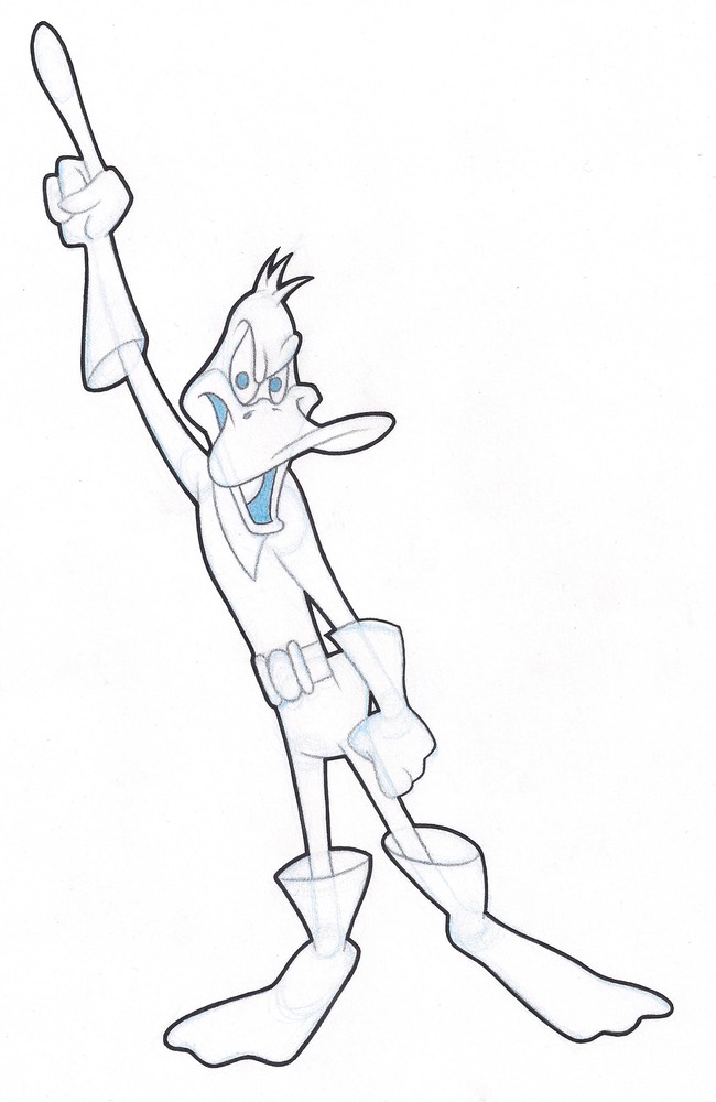 Daffy Duck Pointing Up